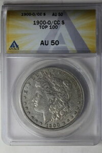 1900-O/CC $1 ANACS AU50 TOP 100 �����K����݁A�~�X ���o�e�B �w�b�h �_���[�B