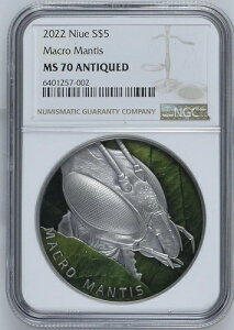 NGC MS70 �j�E�G 2022 �}�N���}���e�B�X �A���e�B�[�N�V���o�[�R�C�� 2�I���X COA