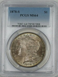 1878-S [K 1h PCGS MS-64 g[ (2A)