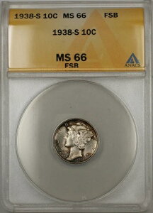 1938-S Vo[ }[L[ _C 10Zg ANACS MS-66 tXvbgohiCgg[jO 11 Aj