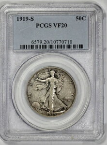 1919-S EH[LOEoeB 50Zg Vo[ n[th PCGS VF 20