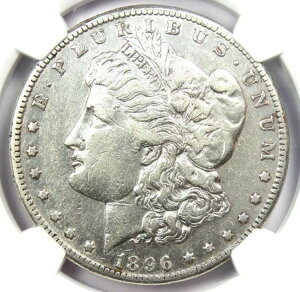 1896-S ���[�K�� �V���o�[ �_���[ $1 - �F�� NGC XF �ڍ� (EF) - �󏭂ȓ��t�R�C��!