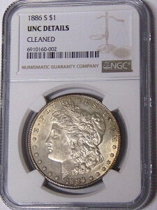 NGC UNC ڍ 1886-S K L[ TtVXR #6910160-002