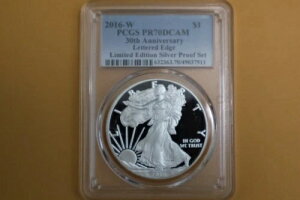 2016�N W �V���o�[�C�[�O�� ����Ńv���[�t�Z�b�g PCGS PR70DCAM