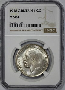 1916N CMX  1/2 n[tNE NGC MS 64