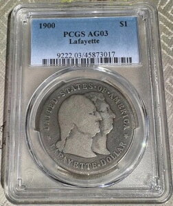 ������1900�N���t�@�C�G�b�g�L�O�h�� $1 PCGS ���[�{�[�� AG03