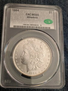 1884-P 1�h�� �����K���E�_���[ CACG MS65 �z���C�g