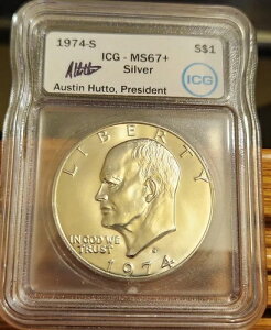 1974-S AC[n[ 1h  40% MS67+ ICG HUTTO MTC