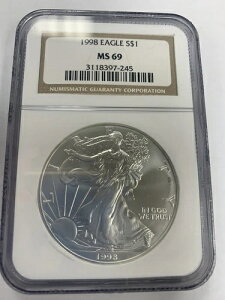 1998N 1h AJC[O NGCF MS69 - uEx - 1IX .999 