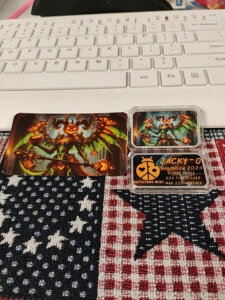 1オンス ジャッキー・オー ハロウィン カラーライズド カプセル付き .999 200枚限定 ヘイリーバグ #756