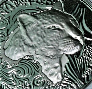 2019年ガーナ・レオパード .999 1オンス銀貨 スコッツデール 5セディ キャップ付き