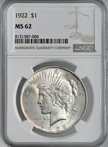 1922-P 1h s[X Vo[ ~gXe[g NGC MS62 #8131587-004 ViӒς