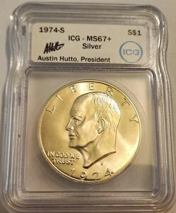 1974-S AC[n[ 1h  40% MS67+ ICG HUTTO MTC #2