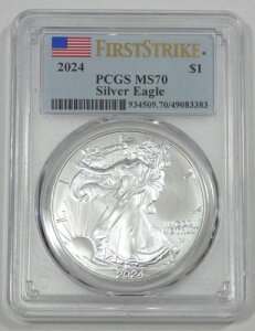 2024N AJ 1h AJ Vo[ C[O PCGS MS70 t@[XgXgCN 1IX .999 
