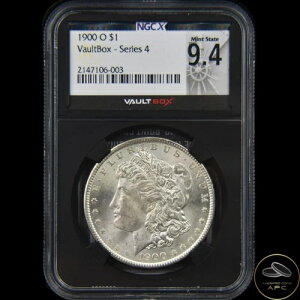 1900 O モルガン・ダラー NGCX 9.4 ボールトボックス シリーズ4 ブラックコア 過去と現在が出会う
