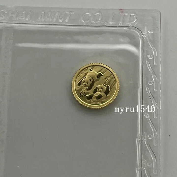 楽天市場】2022年 中国 10元金貨 中国 2022年 パンダ金貨 1g 鑑定書と 