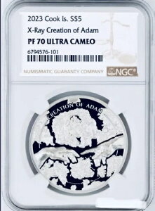 2023 X-Ray Creation of Adam Cook �� 1 �I���X �V���o�[ �R�C�� NGC PF70 UCAM ���s���� 1500 ���ł��B