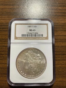 1881-S K $1 NGC MS 65 󏭍i