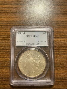 1881-S �����K����� $1 PCGS MS 65 �󏭍��i��