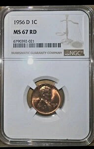 1956-D J[EEB[gEZg 1C NGC MS 67 RD - ̂ԐFRC