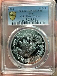 PCGS PR70 �y���[ 2002 �J�o���g �f �g�g�� �i�r�Q�[�V���� �V���o�[ �R�C�� 1 �\��