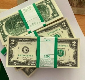 希少!新品 2017-A 2 ドル紙幣パック - 100 枚入りニューヨーク シリーズ 2017 A !!!