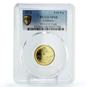 ���o�m�� 10�s�A�X�g�� �V�[�_�[�c���[ KM-E12 ESSAI TRIAL SP68 PCGS NiBrass �R�C�� 1972�N