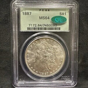 1887N P KE_[ ($1) PCGS MS64 CAC X[Egi[/g[jOEg[EI[hEXu