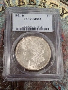 1921-D 1�h�� �����K����� PCGS MS 63 | �~���g�X�e�[�g�A�f���o�[ TP-4370