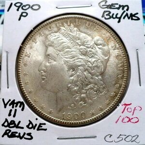 1900-P ���[�K�� �V���o�[ �h�� �W�F�� BU/MS�ADBL DIE REVS VAM 11 TOP 100�ANICE+ C502