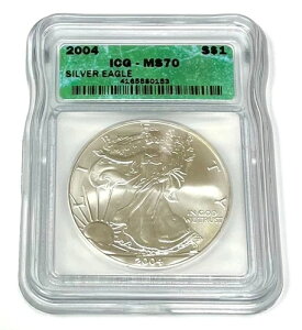 2004N .999 - 1IX AJ Vo[ C[O 1h RC ICG zO - MS-70 BU ASE