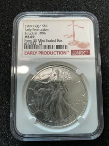 1997�N�A�����J���V���o�[�C�[�O�� - �������Y - 1996�N���� - MS69 NGC