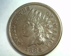 1885年 インディアン セント ペニー チョイス 未流通 ブラウン CH. UNC. BN ナイス オリジナルコイン