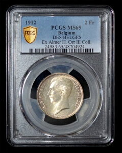 PCGS MS65 1912�N �x���M�[ �A���x�[��1�� ��� 2�t���� - �A���}�[�EH�E�I�[��3���R���N�V�������