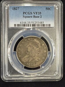 1827N 50C XNGAx[X 2 PCGS VF35