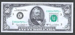 1969-C $50 tBftBA FRN ** X^[m[g ** ~ FR 2117-C*~ WFNXv 