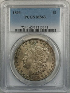 1896�N �����K�� �V���o�[ �_���[ 1�h�� �R�C�� PCGS MS 63 (�g�[�� 12-B)