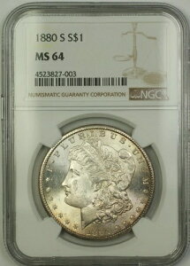 1880-S ���[�K����� 1�h�� NGC MS-64 �y���g�[���i�ǎ��R�C���j�i15�Z���g�j