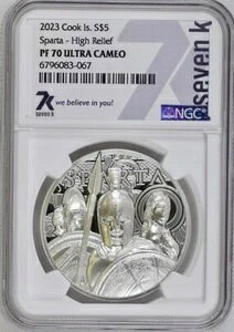 7k Metals 2023 �X�p���^��m 1�I���X .999 �V���o�[ �N�b�N�A�C�����h NGC PF70 UC �~���g 1500