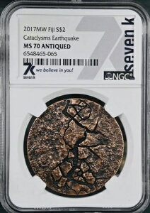 7K Metals 2017�N ��ЊQ �t�B�W�[�n�k 1�I���X .999 �V���o�[ NGC MS70 �~���g 500�̂�