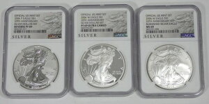 2006-W & P �č������� 3 x$1 �V���o�[�C�[�O�� 20���N�L�O NGC Rev PF69/MS69/PF69UCAM �Z�b�g