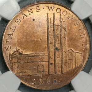 1790�N�� NGC MS 63 �Z���g�I�[���o���Y �R���h�� 1/2 �y�j�[ �X�L�b�h���A DH 644b POP 1/1 (21090607C