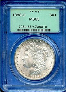 1898 O PCGS MS65 �����K����� 1�h�� �č������ǃR�C�� 1898-O MS-65 OGH