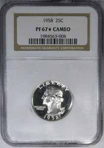 1958 25C NGC PF67* JI (NGC STAR-CAMEO) Vg`zCg DCAM OBV!