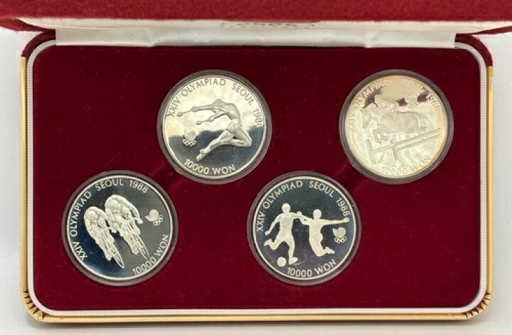 楽天市場】1988年ソウルオリンピック プルーフ銀貨セット - 10,000 