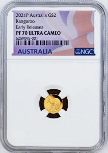 2021N I[XgA ~j[ JK[ v[t 9999 S[h 0.5g $2 NGC PF70 RC ER tbOLb