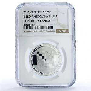 �A���[���`�� 25 �y�\ �E�B�t�@�� �t���b�O ���[�c �C�x���A�����J�� PF 70 NGC ��� 2015