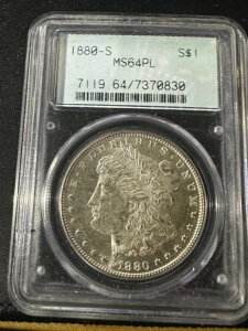 1880-S �����K����� PCGS MS64 PL �I�[���h�O���[���z���_�[