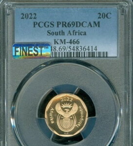 2022�N ��A�t���J 20�Z���g PCGS PR69 DCAM MAC FINEST SPOTLESS 3,000�������B