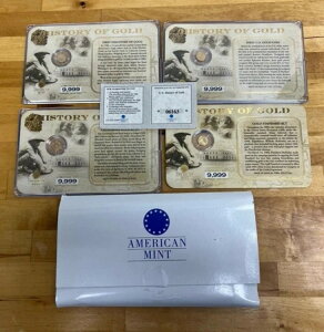 �S�[���h 1/2�O���� 14K �A�����J���~���g {U.S. HISTORY OF GOLD} 4���Z�b�g